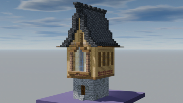 Mini minecraft medieval house