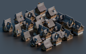 20 Medieval Houses bundle