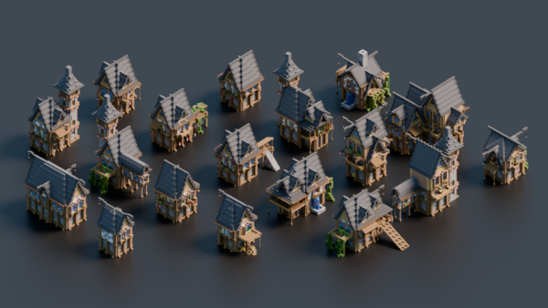 Bundle minecraft medieval houses