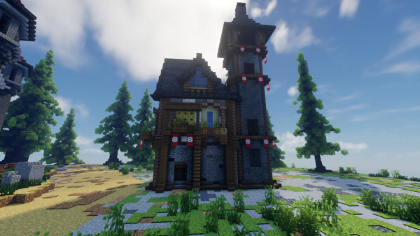 Minecraft medieval house idea