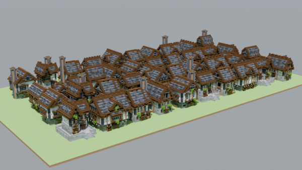 Minecraft 40 medieval houses bundle