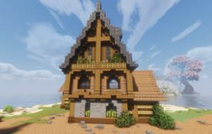 Minecraft medieval house