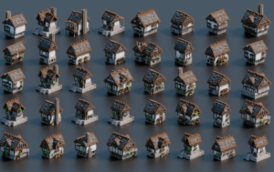 bundle minecraft medieval houses