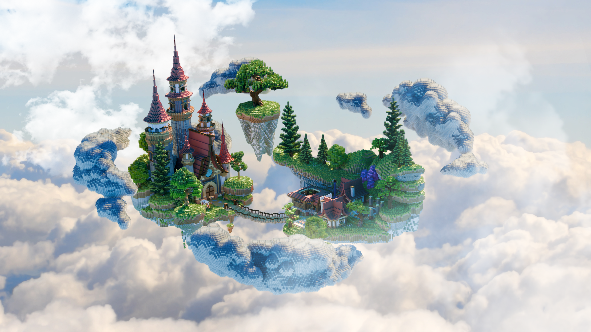 Minecraft fantasy hub