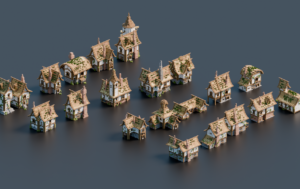 bundle minecraft medieval houses