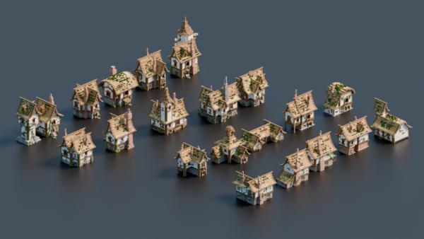 bundle minecraft medieval houses